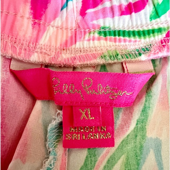 Lilly Pulitzer BUNDLE  "Katia" Fished my wish print & Croc my World. Shorts XL - Picture 9 of 12